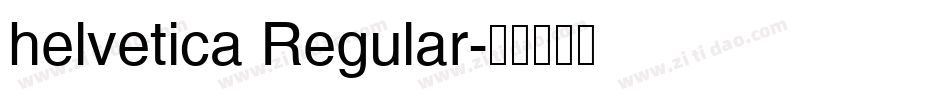 helvetica Regular字体转换